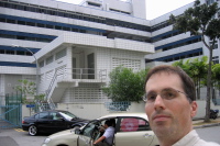 Bill's head in front of the old AMD facility.