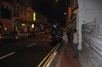 Javad and Amit looking for a place to eat on Arab Street