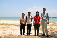 Singapore SCM IT Team and Bill at the East Coast Beach