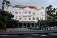 Main Entrance and Facade of the Raffles Hotel