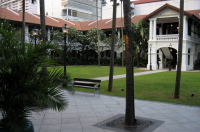 Raffles Hotel, guest courtyard