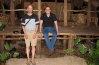 Hans Schroeter (l) and Michael Zumpe at the Night Safari