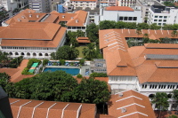 The Raffles Hotel, from my room at the Raffles Plaza Hotel