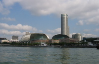 The Esplanade concert hall from the Singapore River