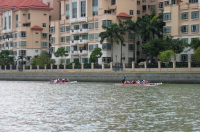 Rowers on the river