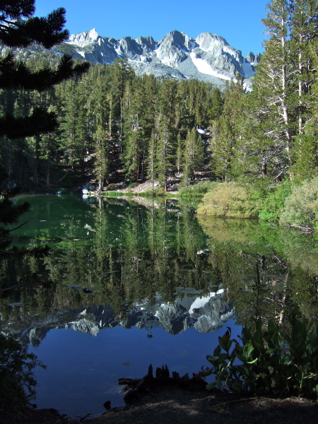 Mammoth Crest reflected in Emerald Lake