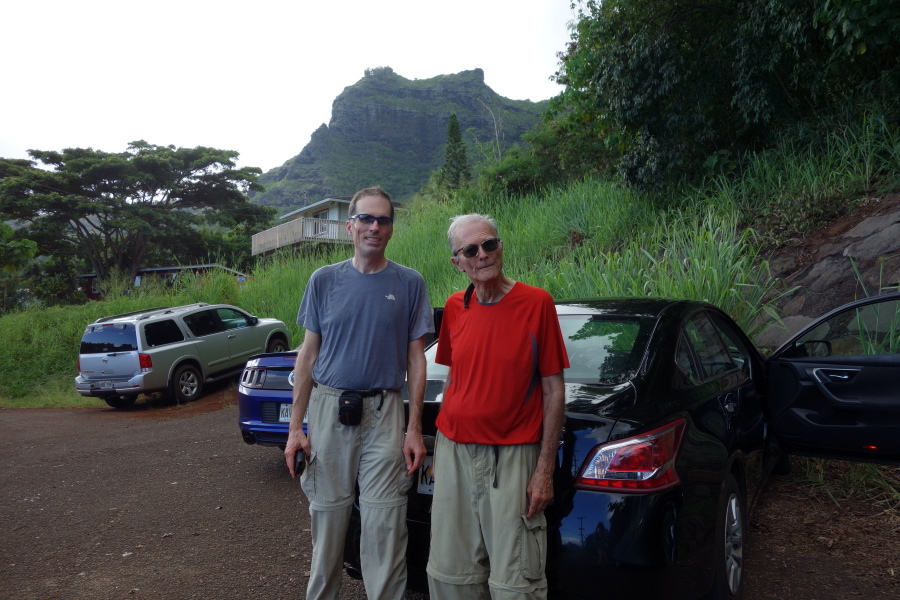 Bill and David at the end of the hike