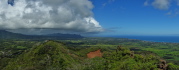 Panorama north from Mt. Nounou (Sleeping Giant)