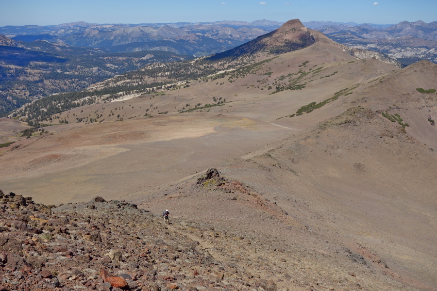 Frank makes his final approach to the summit.