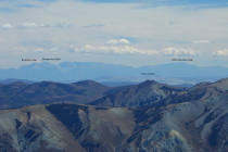 White Mountains in the distance