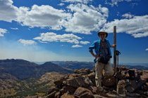 Frank at the summit of Sonora Peak (11469ft)