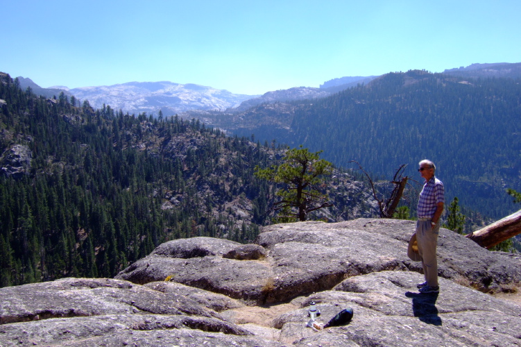 David enjoys the view into the Emigrant Wilderness.