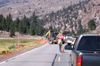 Roadwork on CA108 near Sonora Junction.