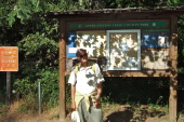 David at the Charcoal Road trailhead for Upper Stevens Canyon County Park