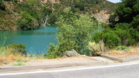A full Stevens Creek Reservoir (550ft)