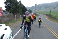 Pulling the group along Lopes Rd. (1)
