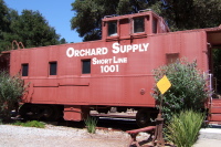 The Orchard Supply caboose.