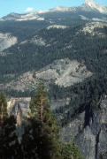 Nevada Fall (left) and Mt. Clark (right) from Glacier Point