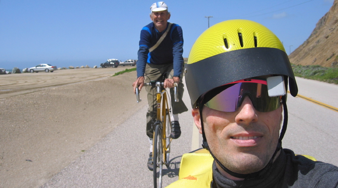 Jobst Brandt and Bill at Waddell Beach