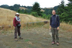 Frank and Bill at start of hike
