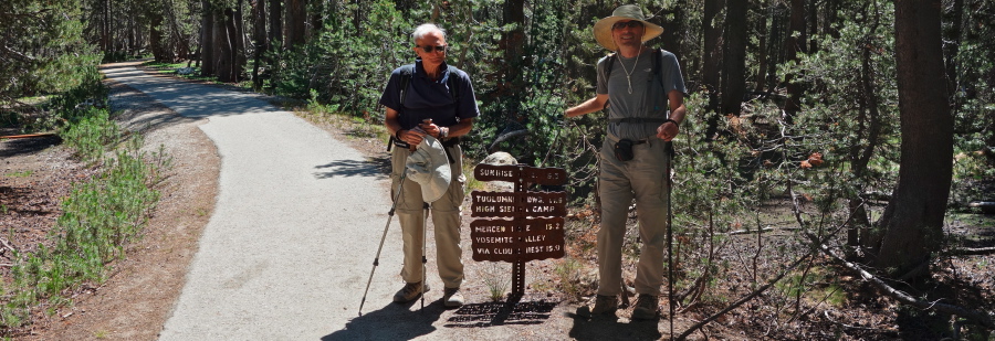 David and Bill at the Sunrise Trailhead