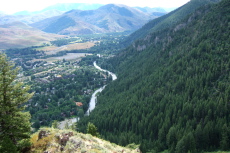 View of Big Wood River from the Observation Deck