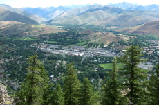 View of Ketchum and Sun Valley from the Observation Deck