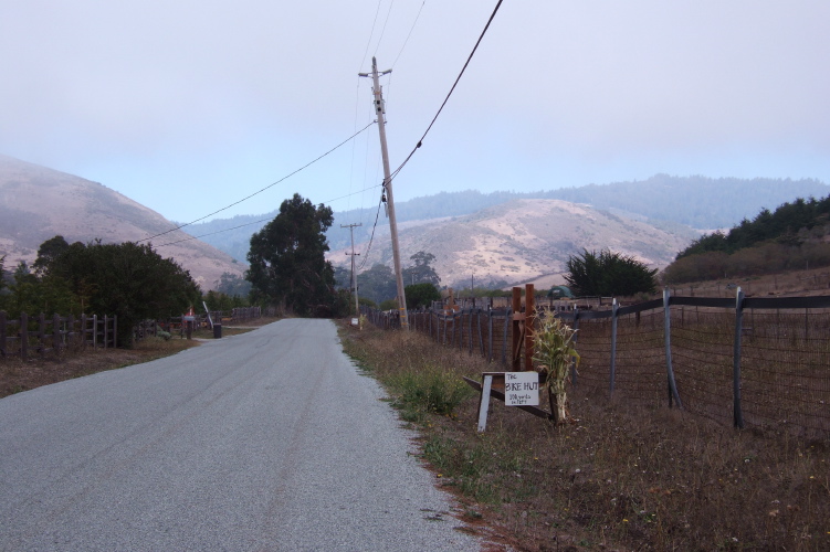 Approaching the Bike Hut from CA1.