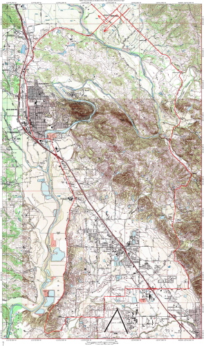 Healdsburg detail map.