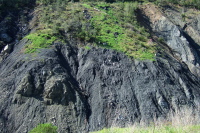 Eroded hillside on the south canyon wall.