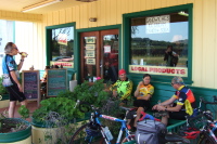 Other Wheelers relaxing at the Jimtown Store.