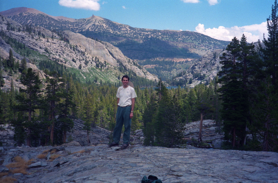 Bill takes a break along Shadow Creek.