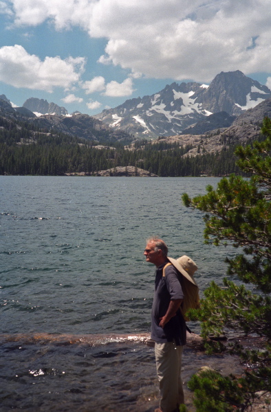 David takes a break at Shadow Lake.