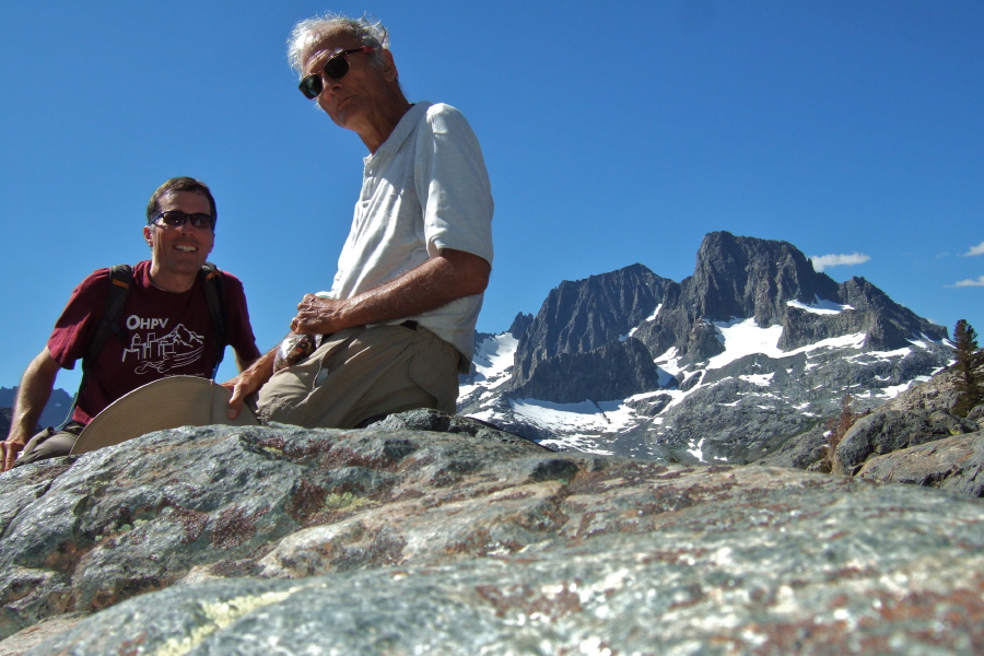 Bill and David at the high point (10150ft) of the hike above Garnet Lake.