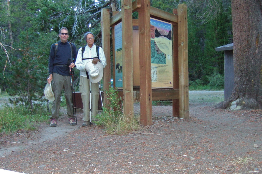 Bill and David at the start of the hike.