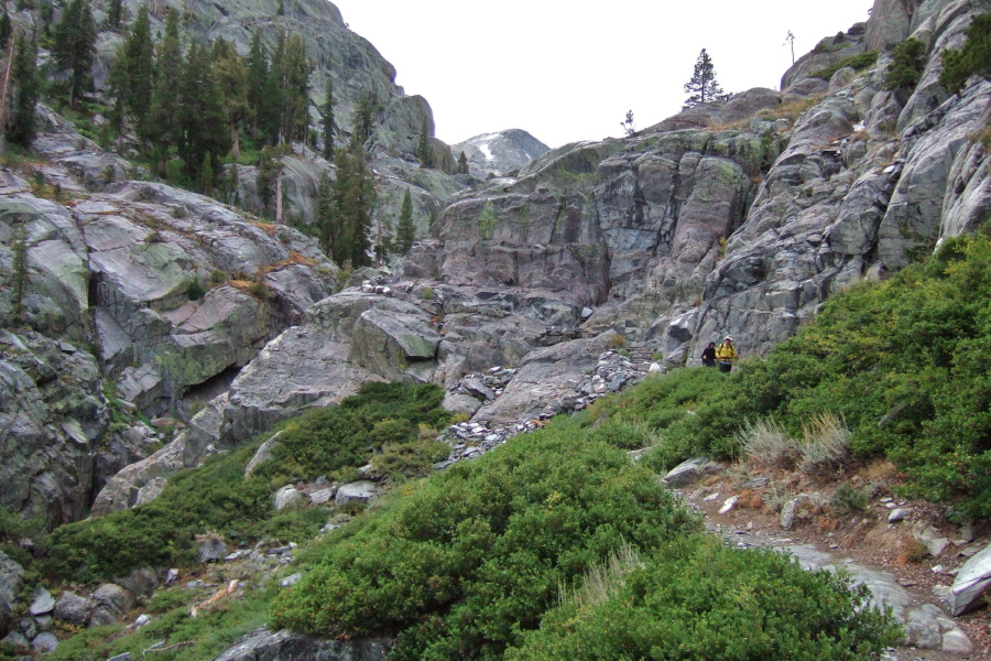 View back up the trail from Shadow Lake