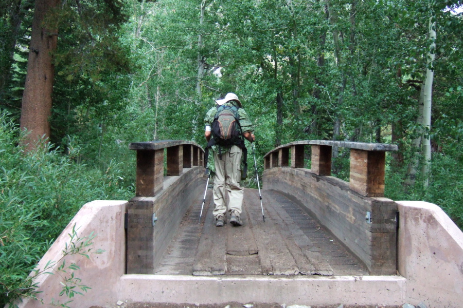 David on the bridge over the San Joaquin River