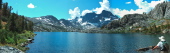 Garnet Lake Panorama from its outlet (1)