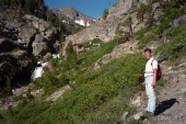 Derek on the trail to Shadow Lake