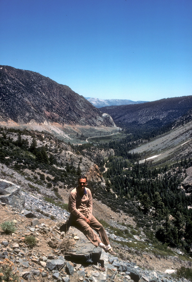 David on Tioga Road in Lee Vining Canyon