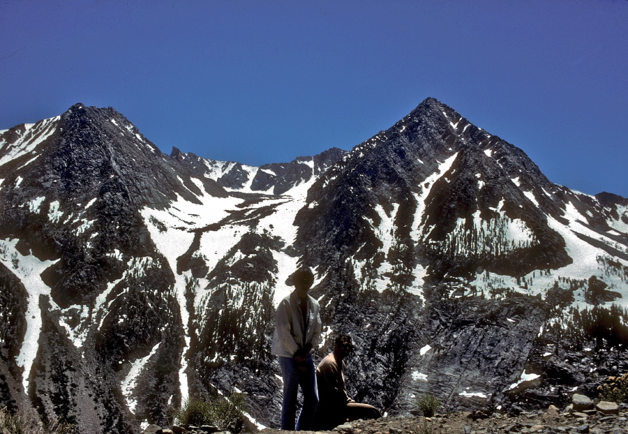 Bill and David in Lee Vining Canyon