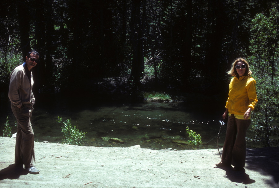 David and Kay along Lee Vining Creek below Tioga Pass