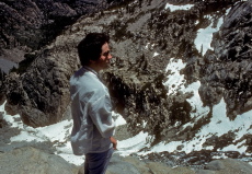 Bill at the edge of Lee Vining Canyon