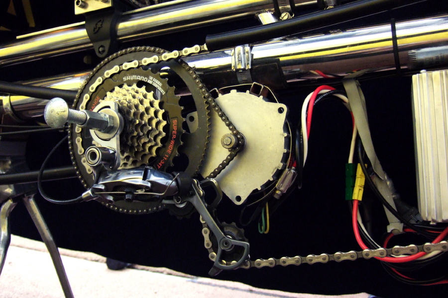 TM24 motor mounted on Pursuit frame.