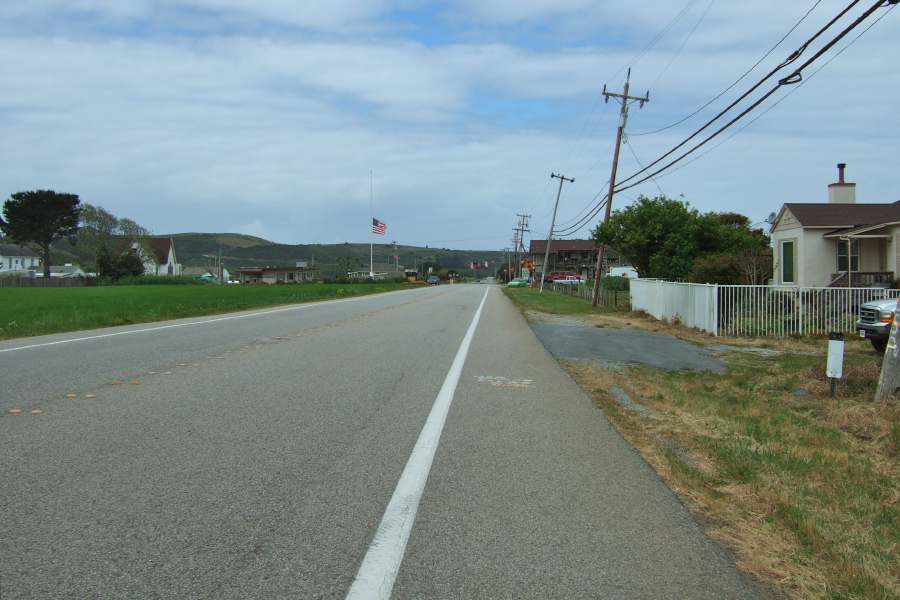 Nearing the center of Pescadero