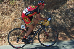 Francisco Mancebo leads on the climb.