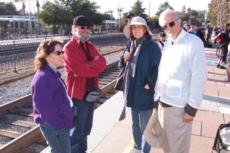 Waiting for the train home.