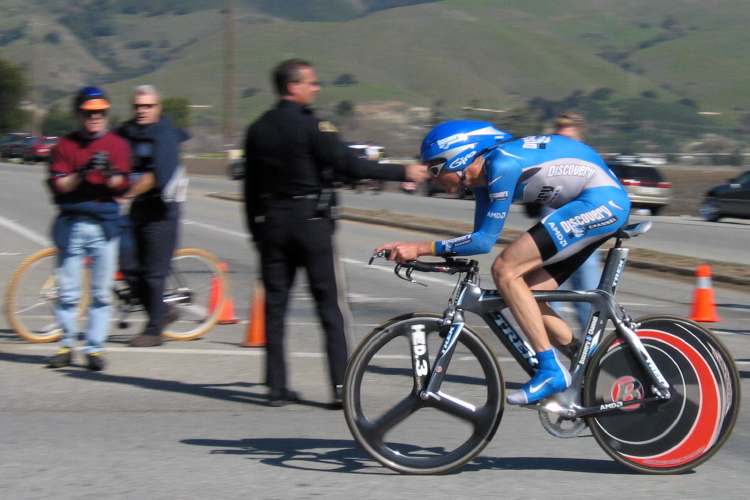 Michael Barry on the home stretch at Bailey Rd. and Santa Teresa Blvd.