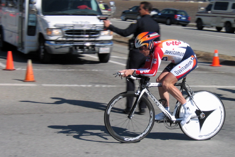 Chris Horner at Santa Teresa Blvd. and Bailey Rd.