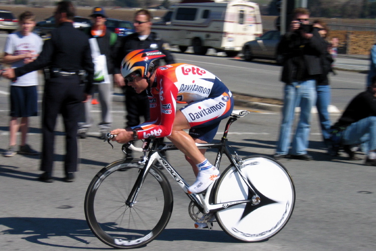 Cadel Evans at Bailey Rd. and Santa Teresa Blvd.